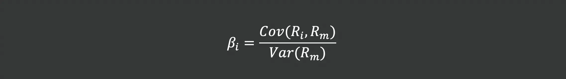 Beta (β) calculation