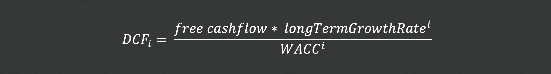 Discounted Cashflow