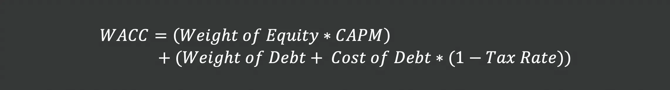 WACC calculation